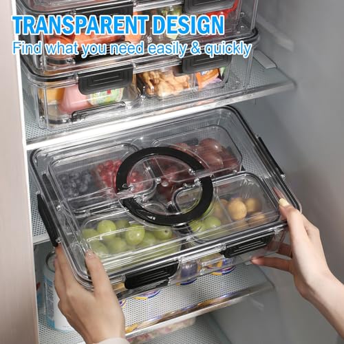 4 PCS Fruit Storage Containers for Fridge with Removable Colander, Airtight  Food Storage Container, Dishwasher Safe Produce Saver Container for  Refrigerator, Keep Berry Fruit Vegetable Fresh Longer