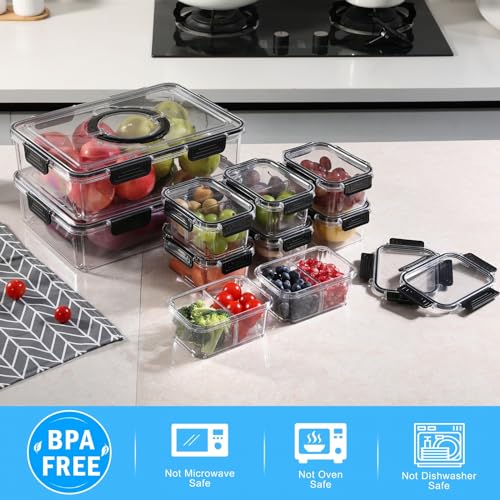 Pomeat 10 Pack Fridge Organizer, Stackable Refrigerator Organizer Bins with  Lids, BPA-Free Produce Fruit Storage Containers for Fridge Organizers and  Storage Clear for Food, Drinks, Vegetable Storage price in Egypt